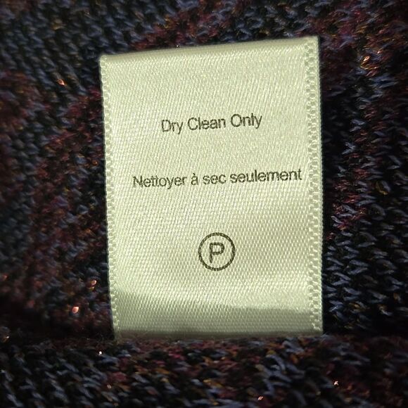 Rara Avis by Iris Apfel Fringe Sleeve Sweater Dress Size 1X Purple Arsty Western - Picture 11 of 15